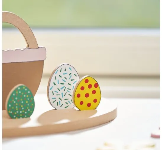 Holz-Steckmotiv "Hase im Osternest"