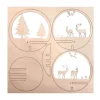 Holz-Steckmotiv "Rentiere"