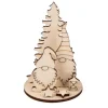 Holz-Steckmotiv "Wichtel mit Tanne"