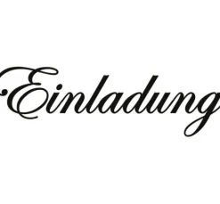 Holzstempel "Einladung"