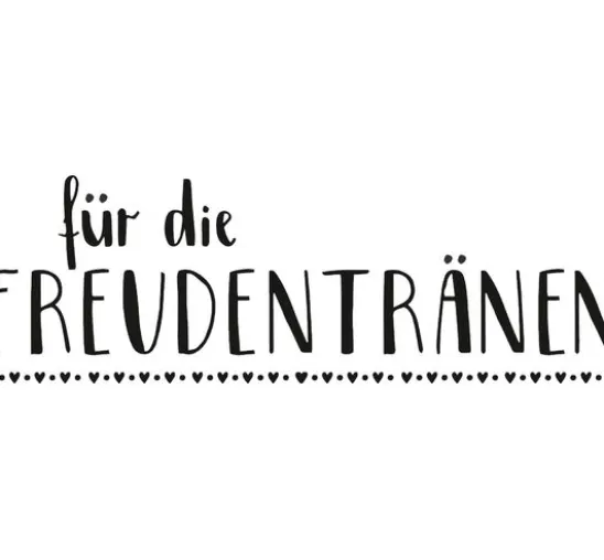 Holzstempel "Freudentränen"