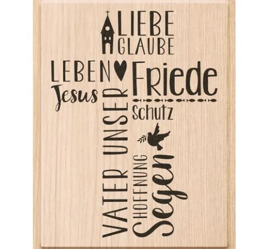 Holzstempel "Vater Unser"