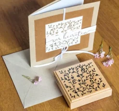 Holzstempel "Wir heiraten"