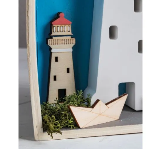 Holz Streuteile "Leuchtturm & Co"