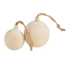 Holz-Weihnachtskugel