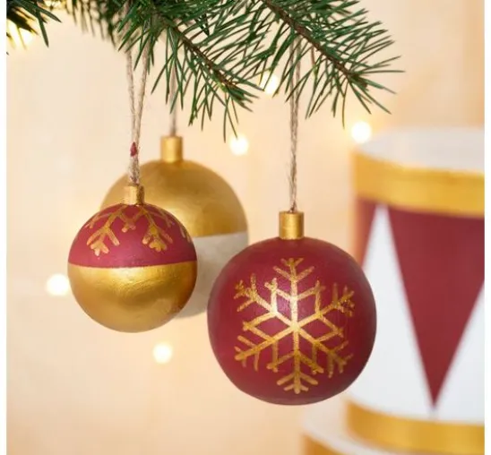 Holz-Weihnachtskugel