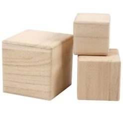 Holzwürfel, 3er-Set