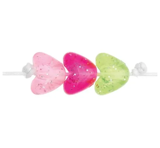 itoshii Perlen-Set "Glitzerherzen"