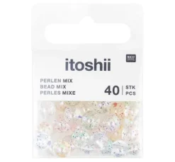 itoshii Perlen-Set "Glitzer Holographisch"