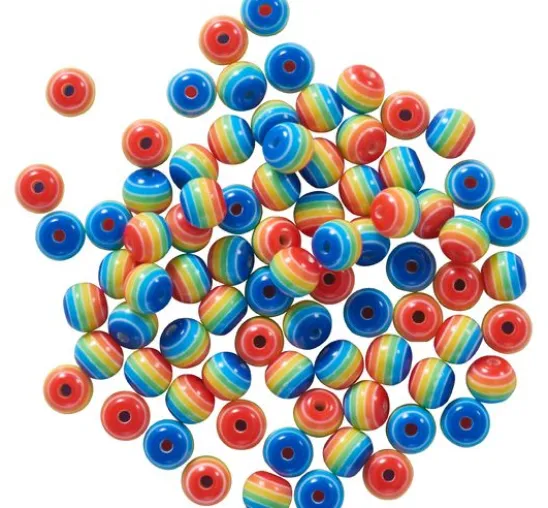 itoshii Perlen-Set "Regenbogen", 6 mm