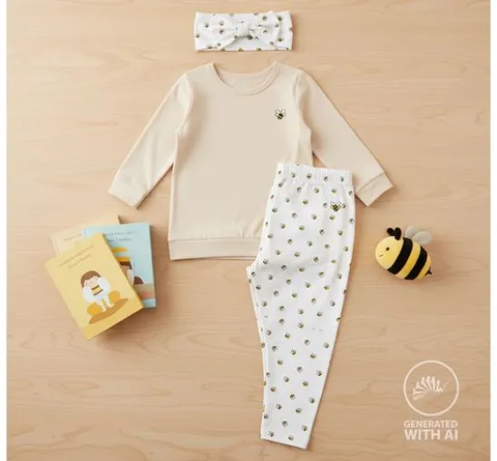 Jersey-Stoff "Bienchen"