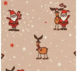 Jersey-Stoff "Santa und Rudolf"
