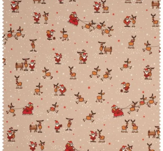 Jersey-Stoff "Santa und Rudolf"