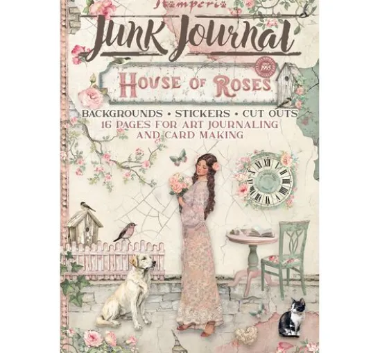 Junk Journal Book "House of Roses"