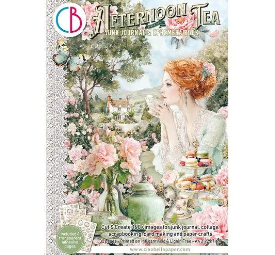 Junk Journal & Ephemera Book "Afternoon Tea"