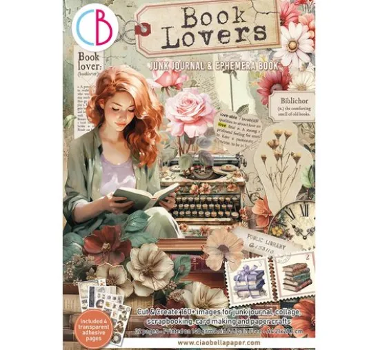 Junk Journal & Ephemera Book "Book Lovers"