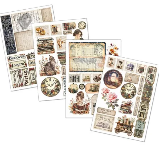 Junk Journal & Ephemera Book "Book Lovers"