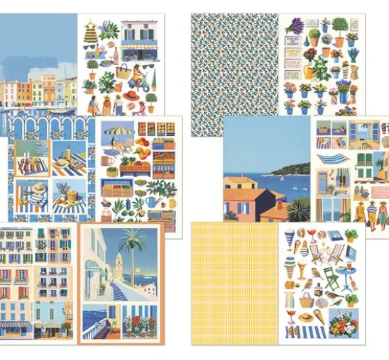 Junk Journal & Ephemera Book "Riviera Dream"