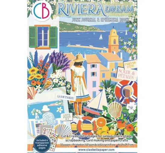 Junk Journal & Ephemera Book "Riviera Dream"