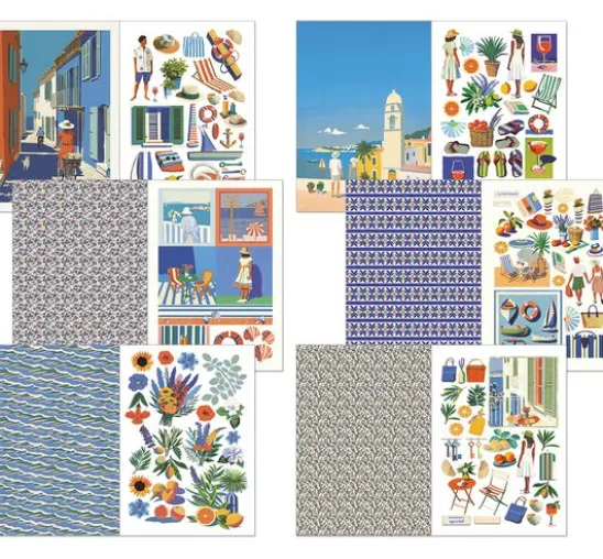 Junk Journal & Ephemera Book "Riviera Dream"