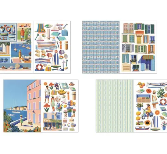 Junk Journal & Ephemera Book "Riviera Dream"