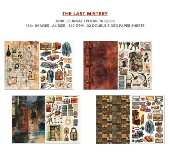 Junk Journal & Ephemera Book "The Last Mystery"