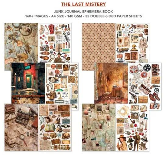 Junk Journal & Ephemera Book "The Last Mystery"