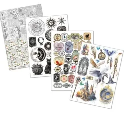 Junk Journal & Ephemera Book "Wizard Academy"