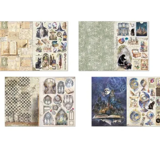 Junk Journal & Ephemera Book "Wizard Academy"