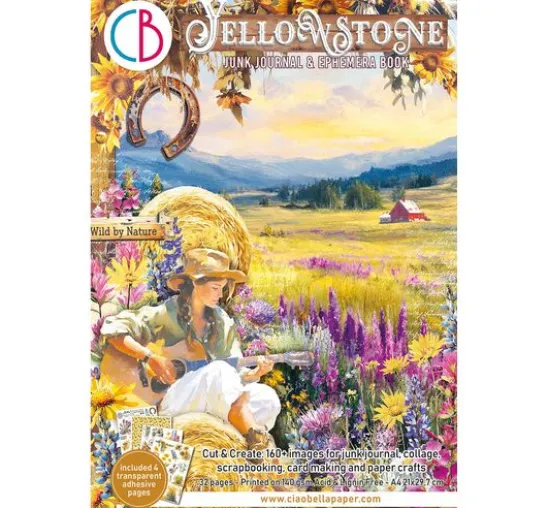 Junk Journal & Ephemera Book "Yellowstone"