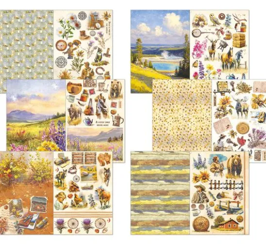 Junk Journal & Ephemera Book "Yellowstone"
