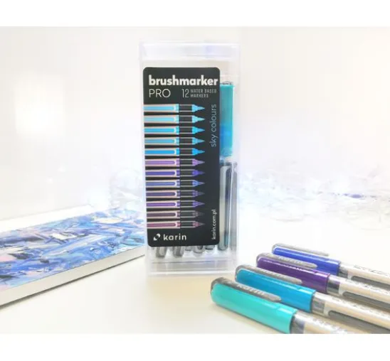 Karin Brushmarker PRO Set, 12 Farben
