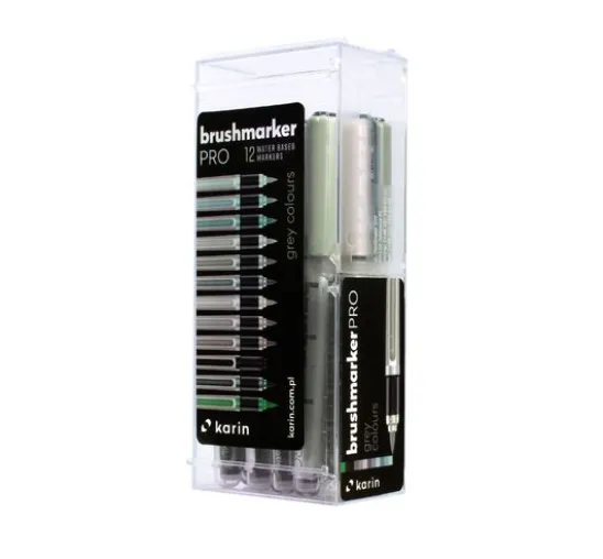 Karin Brushmarker PRO Set, 12 Farben