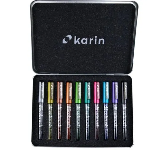 Karin Decobrush Metallic, 10 colours set