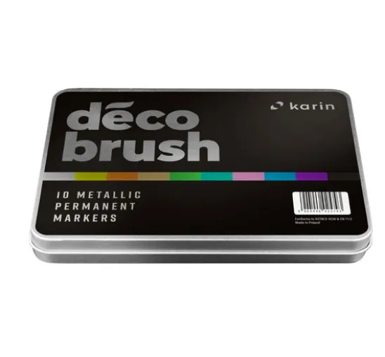 Karin Decobrush Metallic, 10 colours set