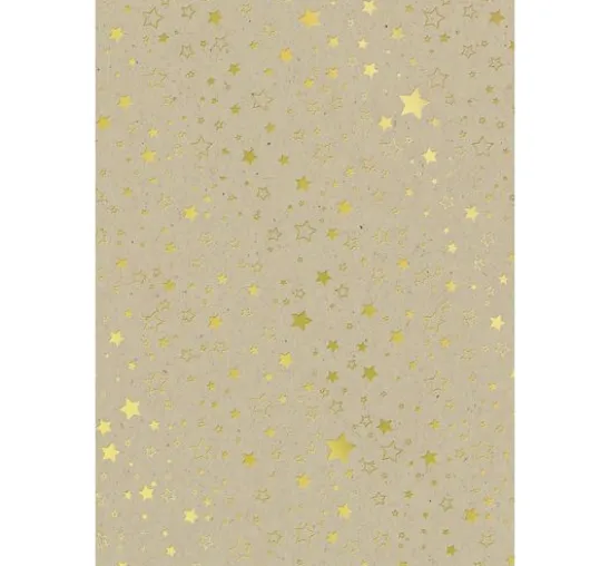 Karton-Block "Sterne" Gold/Silber