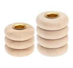 Kerzenhalter "Ringe", für Stabkerzen Ø 2,4 cm