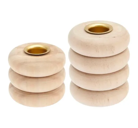 Kerzenhalter "Ringe", für Stabkerzen Ø 2,4 cm