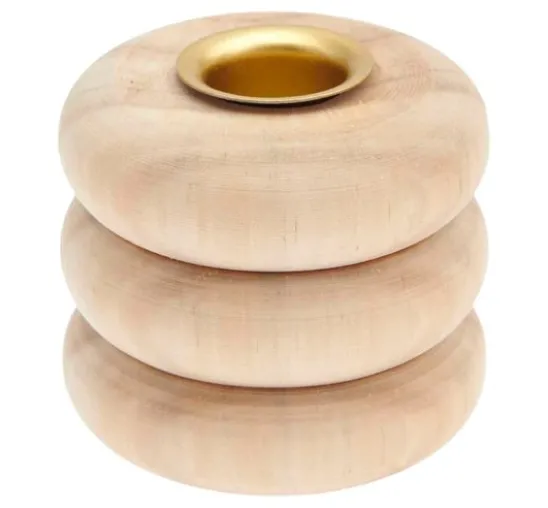 Kerzenhalter "Ringe", für Stabkerzen Ø 2,4 cm