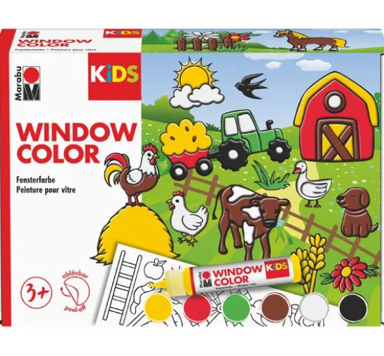 KiDS Window Color "Bauernhof", 6 x 25 ml