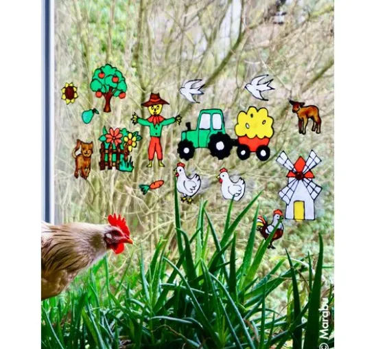 KiDS Window Color "Bauernhof", 6 x 25 ml
