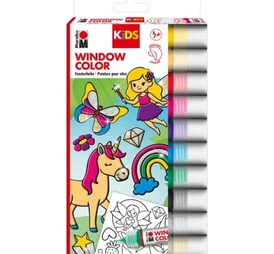 KiDS Window Color "Glitzerfee", 10 x 25 ml