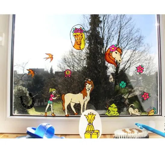 KiDS Window Color "Ponyhof", 6 x 25 ml