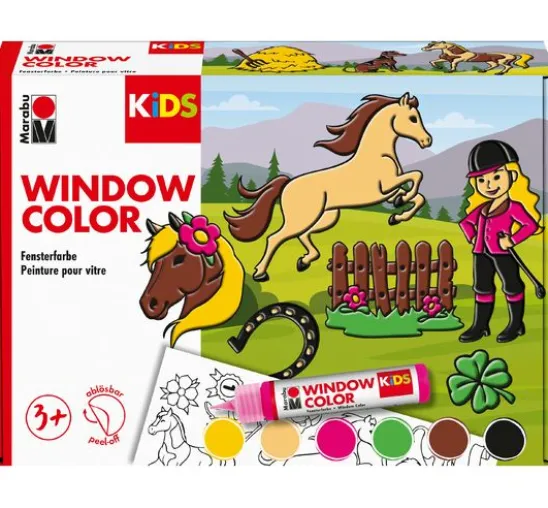 KiDS Window Color "Ponyhof", 6 x 25 ml