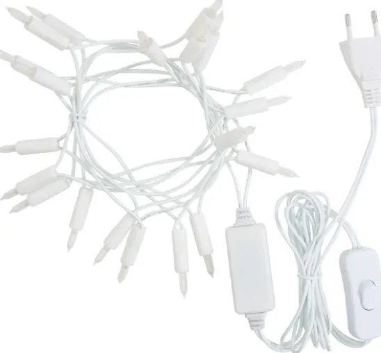 Konstsmide LED Mini Lichterkette mit Schalter, 20 warmweiße Dioden