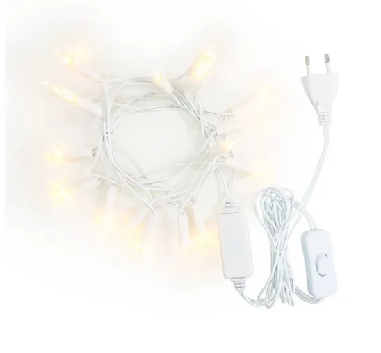 Konstsmide LED Mini Lichterkette mit Schalter, 20 warmweiße Dioden