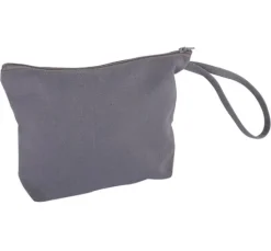 Kosmetiktasche mit Reißverschluss, 22 x 17 cm, Grau