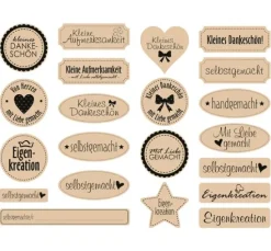 Kraftpapier-Sticker