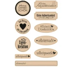 Kraftpapier-Sticker