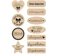 Kraftpapier-Sticker